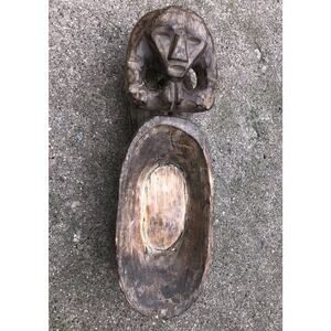African Art Decorative Wood Art Carving Probably20 Century (Not Signed)